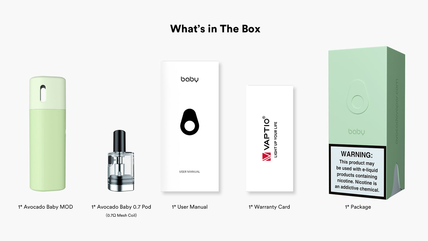 原裝正品 Vaptio Avocado Baby 酪梨寶寶  現貨