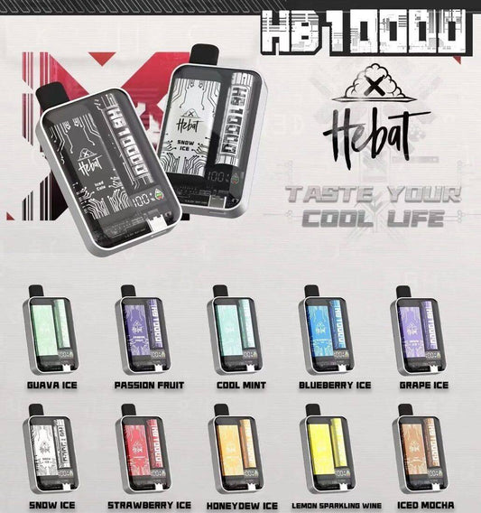 原廠正品 HEBAT 喜貝 10000口 puff 一次性/拋棄式 可重複充電